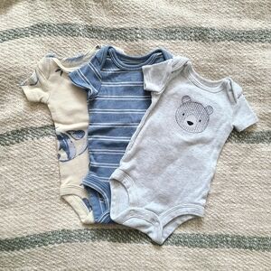 Baby Boy Preemie Onsie Set Of 3